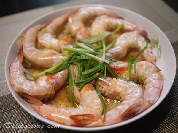 steamed garlic prawns 2