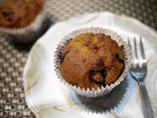 Wholewheat blueberry muffins