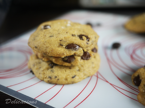 salted coffee and chocolate chip cookies 2