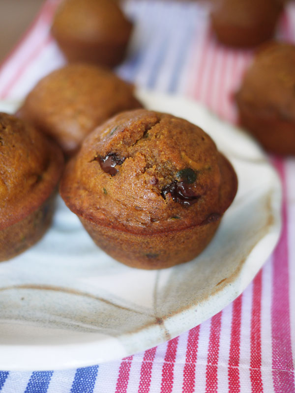 chocolate chip zucchini muffins