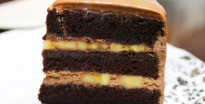 chocolate banana layered cake