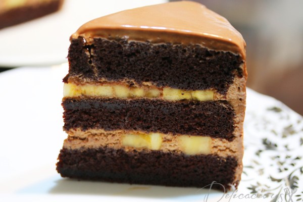 Chocolate Banana Layered Cake