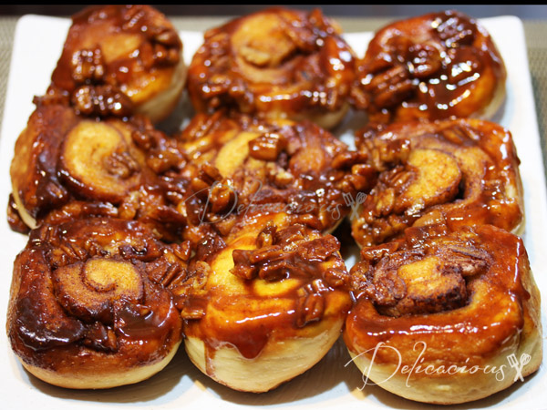 salted caramel pecan sticky buns